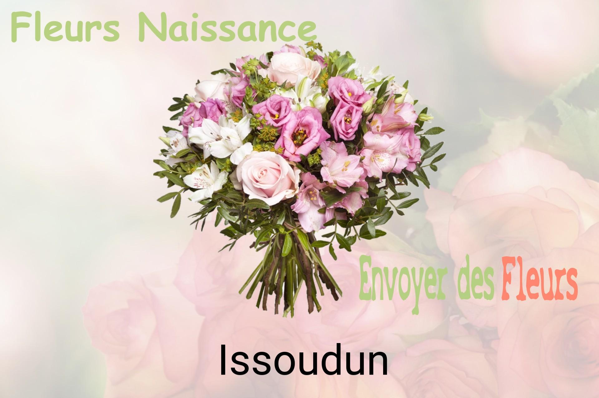 Bouquet de fleurs de naissance livré à Issoudun
