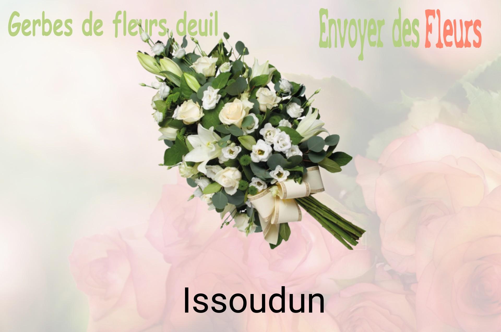 Gerbe de fleurs de deuil livrée à Issoudun